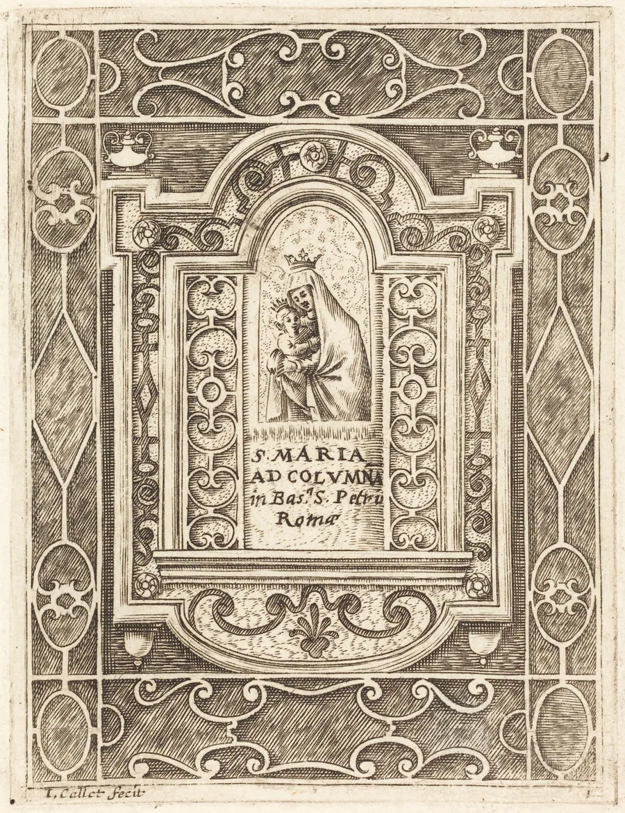 The Virgin at the Column (La Vierge à la colonne) by Jacques Callot
