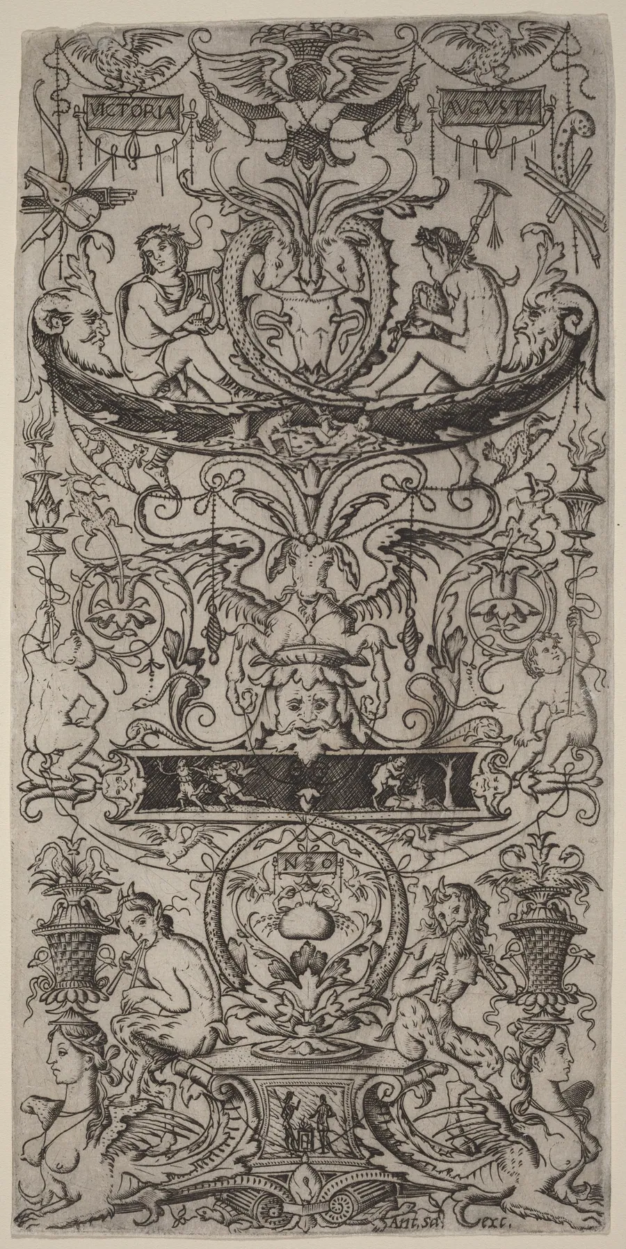 Ornament Panel: Victoria Augusta by Nicoletto da Modena