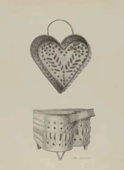 Pa. German Cottage Cheese Strainer