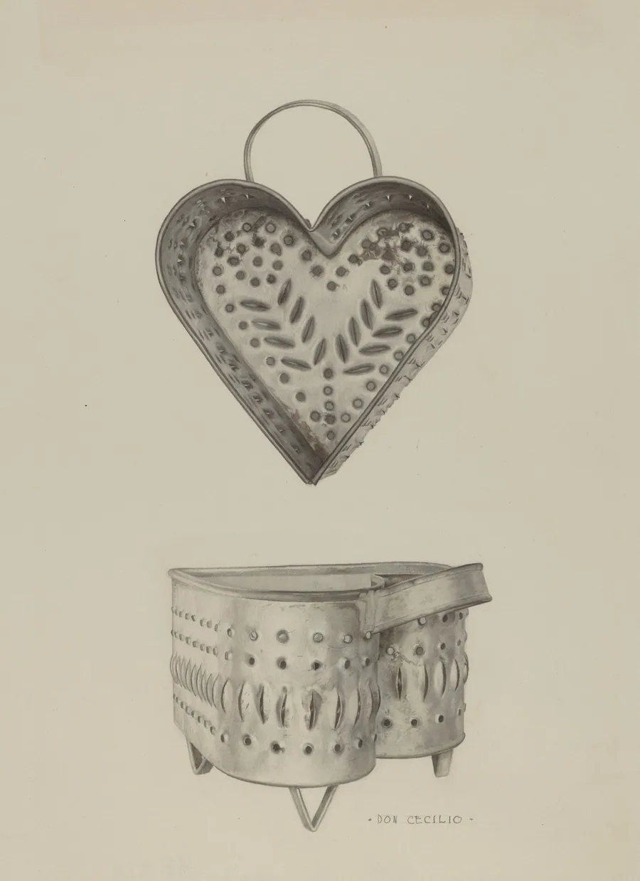 Pa. German Cottage Cheese Strainer by Don Cecilio