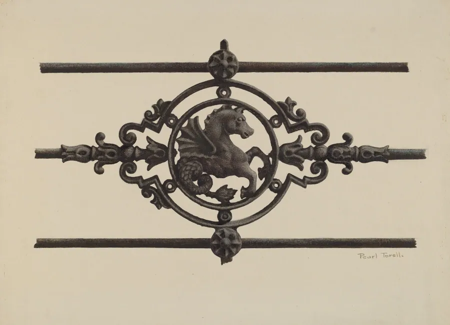 Fence - Sea Horse Design by Pearl Torell
