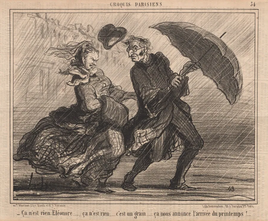It's nothing Eleanor... by Honoré Daumier