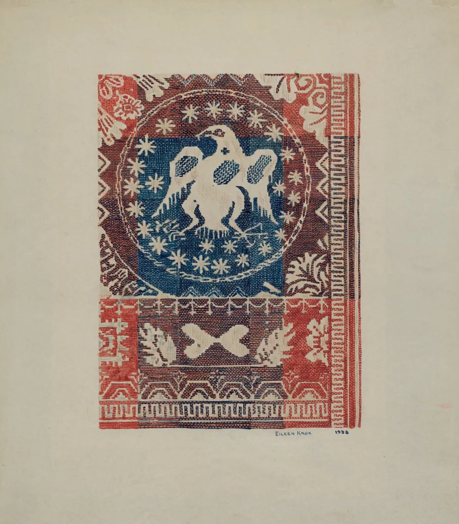 Coverlet: Eagle Coin by Eileen Knox