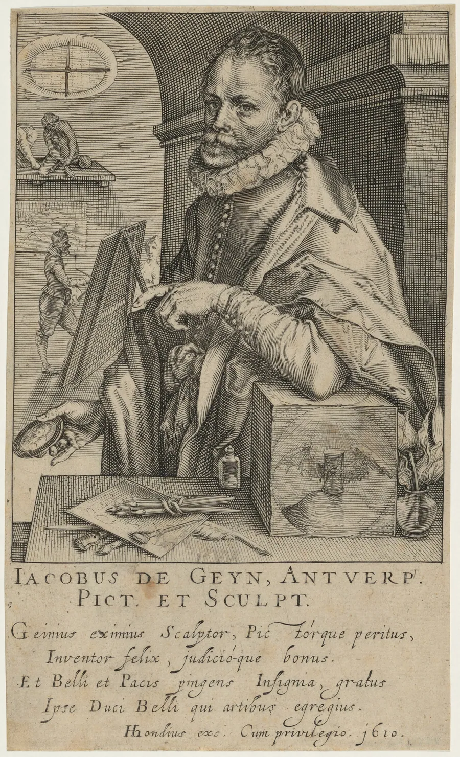 Jacob de Gheyn by Andries Jacobsz Stock
