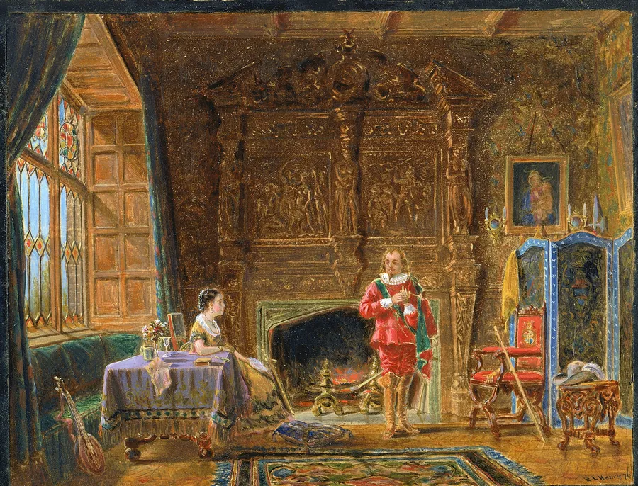 Interior by Edward Lamson Henry, born Charleston, SC 1841-died Ellenville, NY 1919