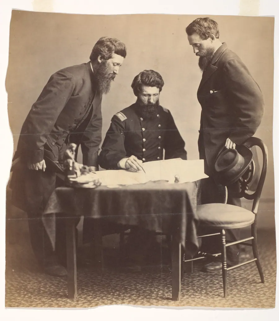 Planning the Capture of Booth by Alexander Gardner