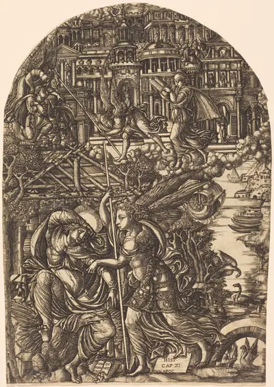 The Angel Shows Saint John the New Jerusalem