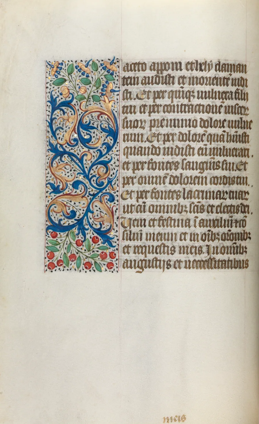 Book of Hours (Use of Rouen): fol. 20v by Master of the Geneva Latini