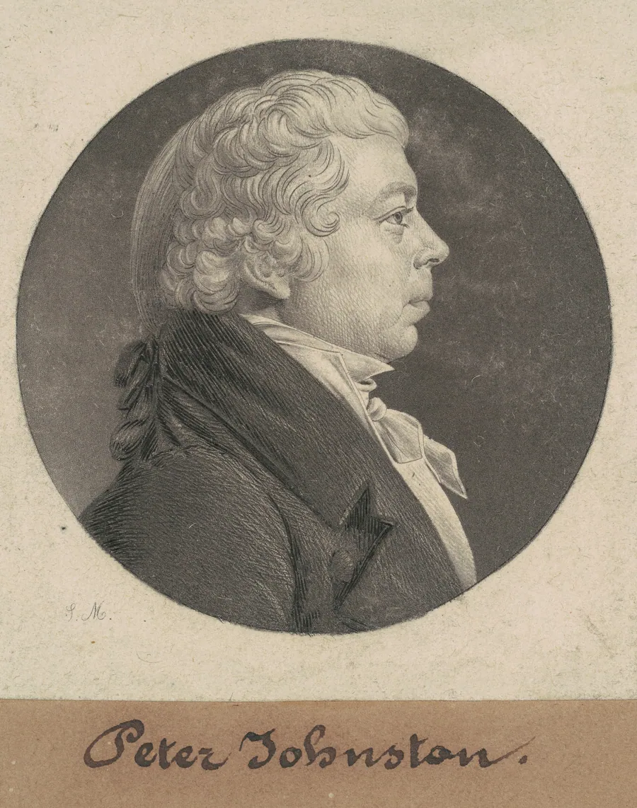 Peter Johnston, Jr. by Charles B. J. Févret de Saint-Mémin