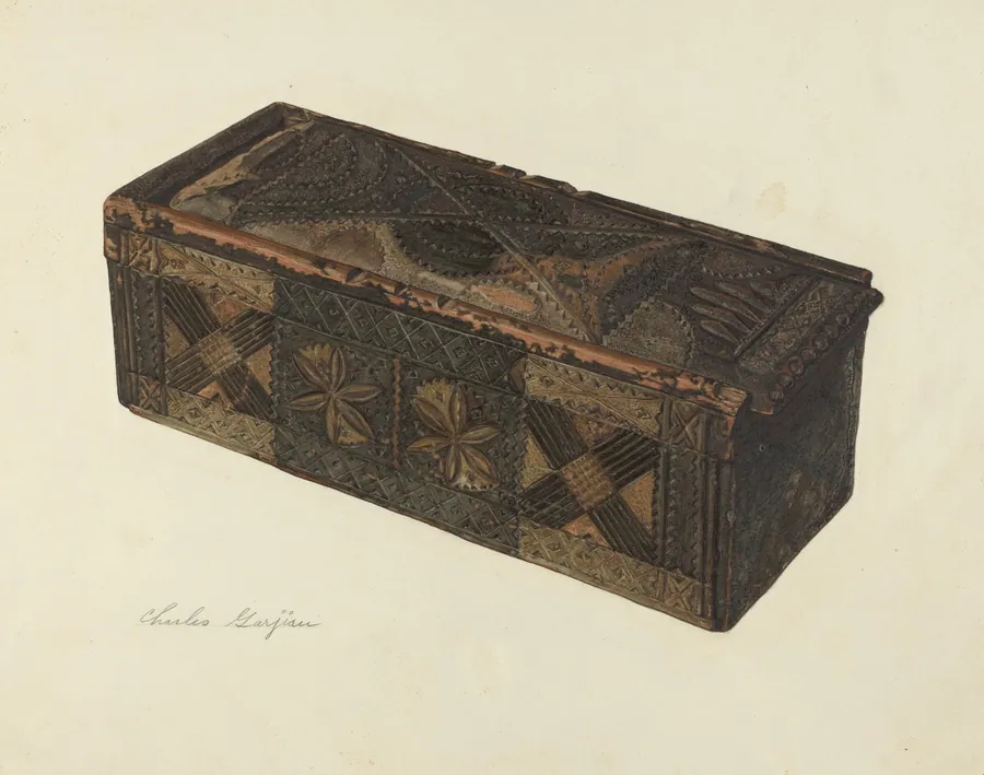 Carved Box by Charles Garjian