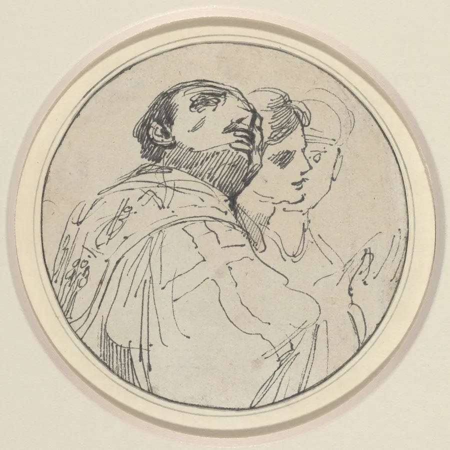 Three Oriental Heads by John Hamilton Mortimer