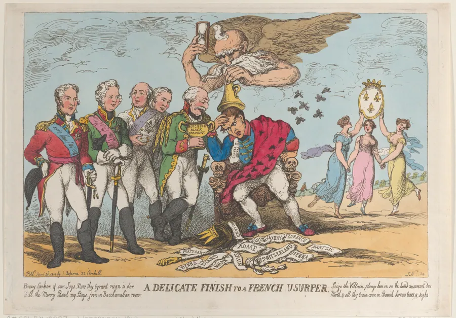 A Delicate Finish to a French Usurper by Thomas Rowlandson