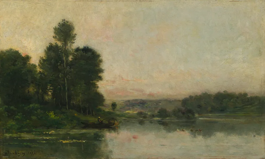 The Hillsides of Méry-sur-Oise, Opposite Auvers by Charles François Daubigny