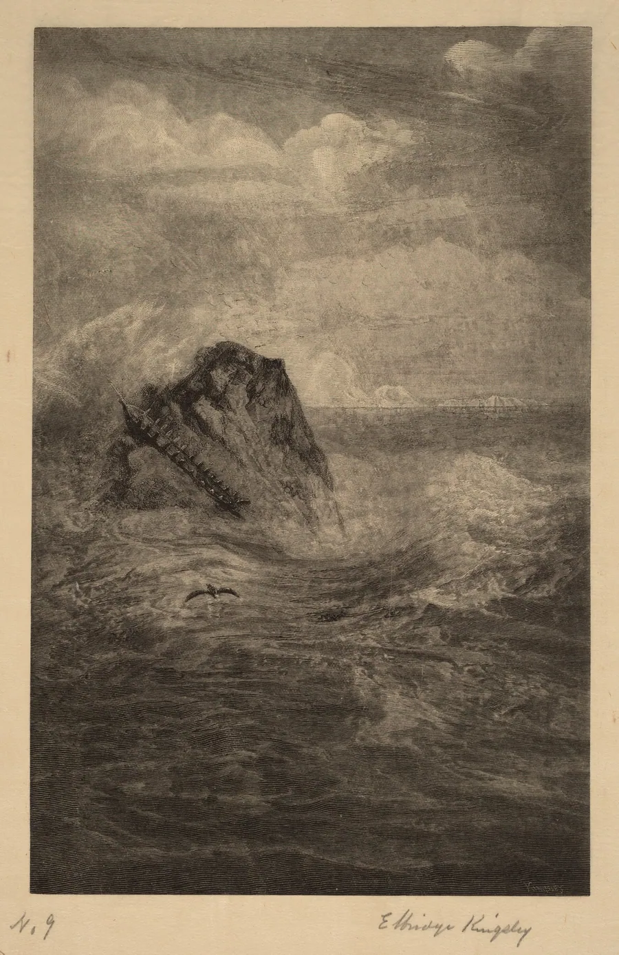 A Rock in the Sea by Elbridge Kingsley