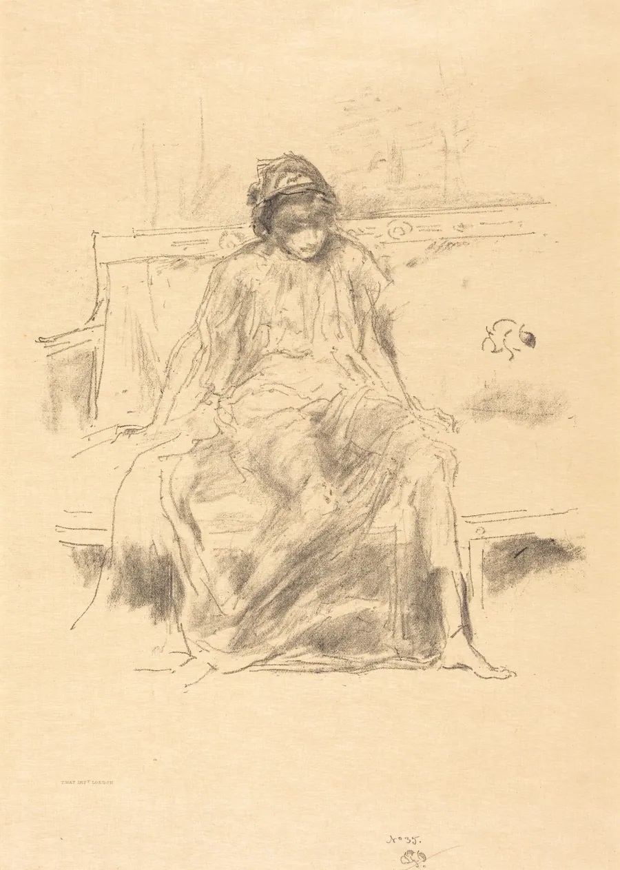 The Draped Figure, Seated by James McNeill Whistler
