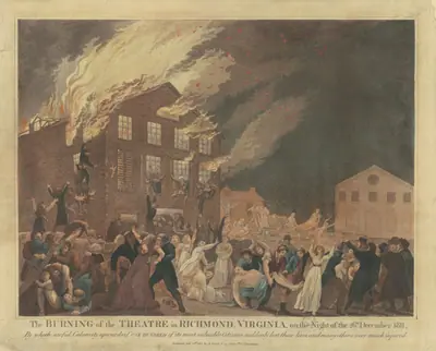 The Burning of the Theatre in Richmond, Virginia