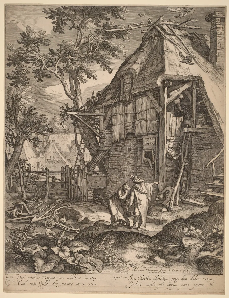 Abraham Casting Out Hagar by Jacob Matham