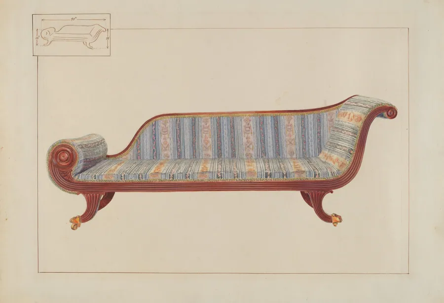 Duncan Phyfe Sofa by Edward L. Loper