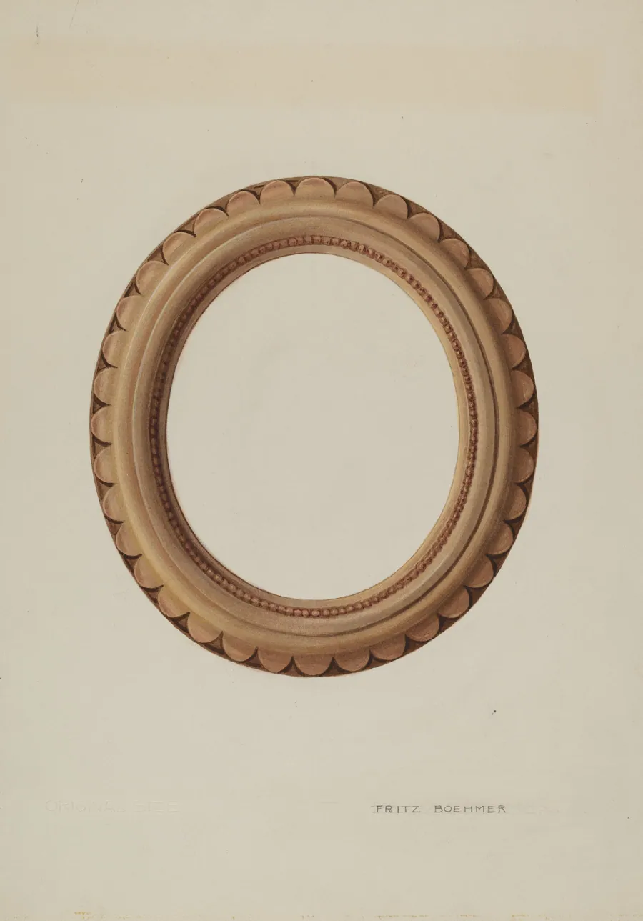 Pottery Picture Frame by Fritz Boehmer