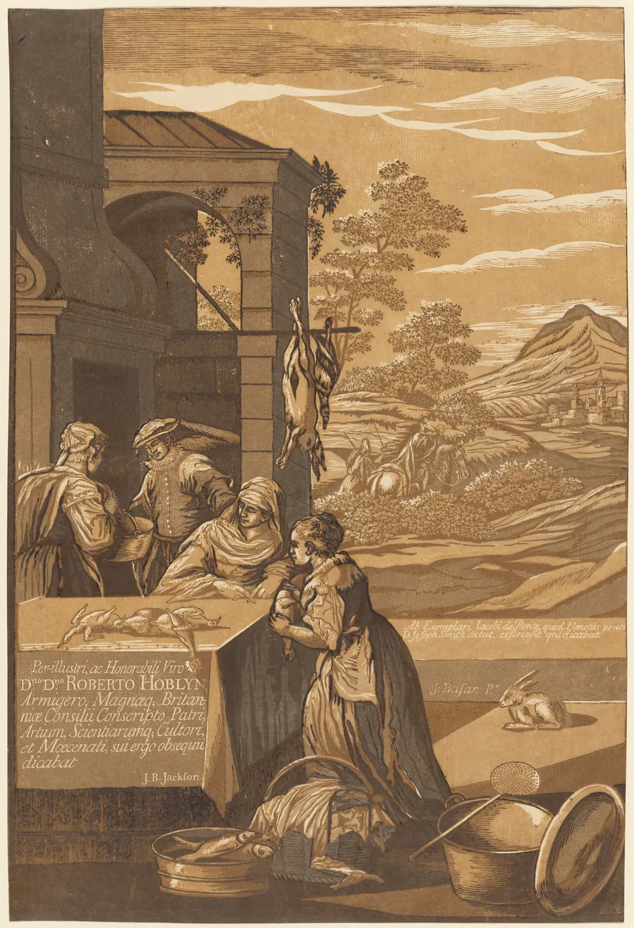 Dives and Lazarus (Left Panel) by John Baptist Jackson