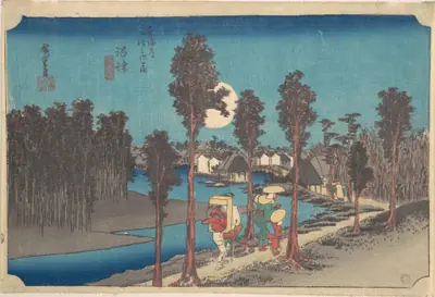 東海道五十三次之内 沼津 黄昏図|Numazu Ki Kure