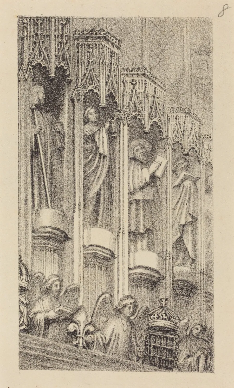 Statues in the Architecture of Henry the Seventh's Chapel, Westminster Abbey by Maria Denman