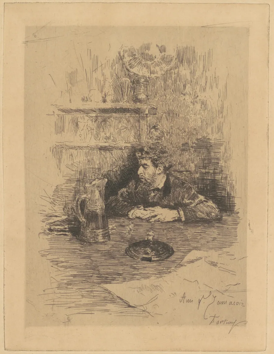 Ami Ed. Zamacois (Eduardo Zamacois y Zabala) by Mariano Fortuny Marsal