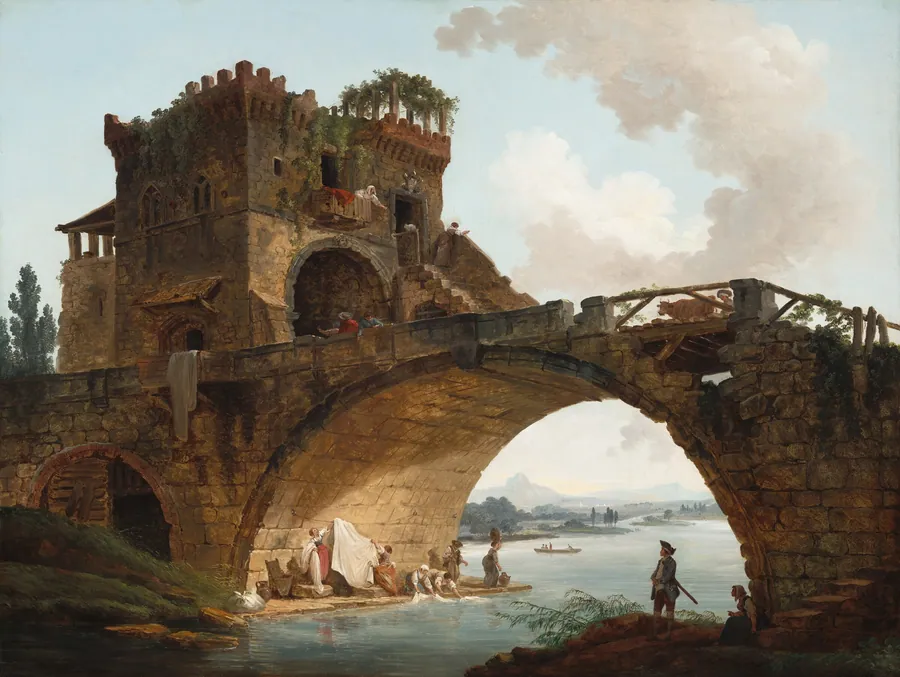 The Ponte Salario by Hubert Robert