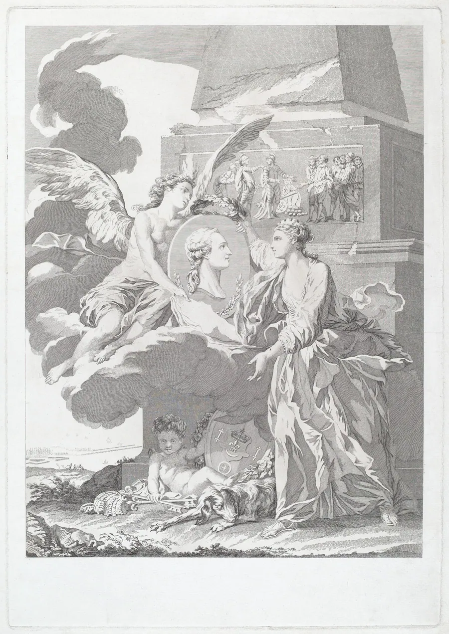 Allegorical Portrait of Pierre Buirette de Belloy by Louis-Simon Lempereur