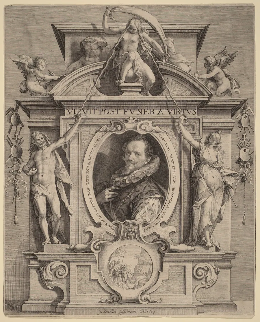 Hans van Aachen by Jan Pietersz Saenredam