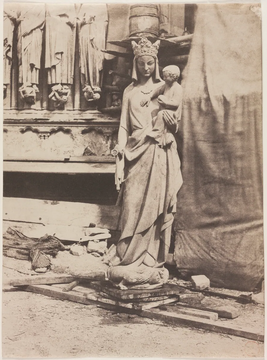 Statue of the Virgin, Notre Dame de Paris by Auguste Mestral
