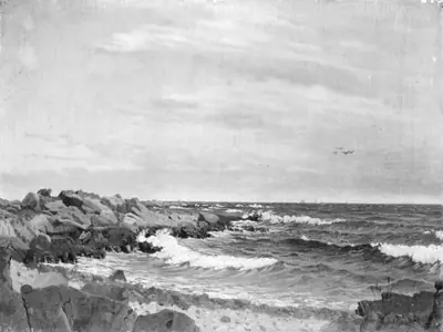 Klipper ved Rø. Bornholm