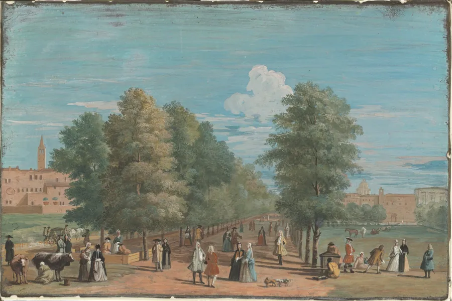 The Mall from Saint James' Park by Marco Ricci