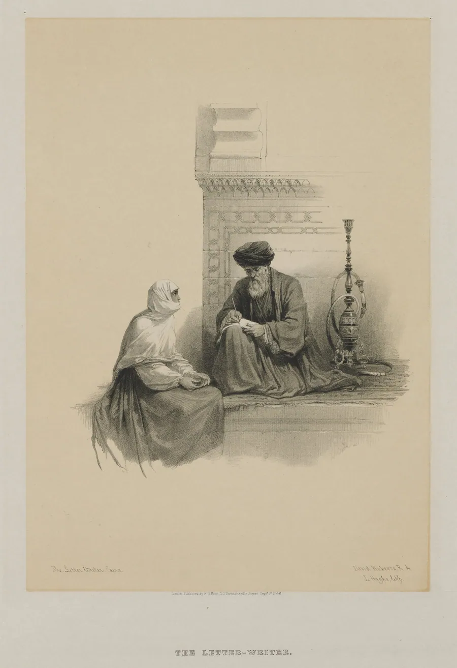 Egypt and Nubia, Volume III: The Letter-Writer, Cairo by Louis Haghe