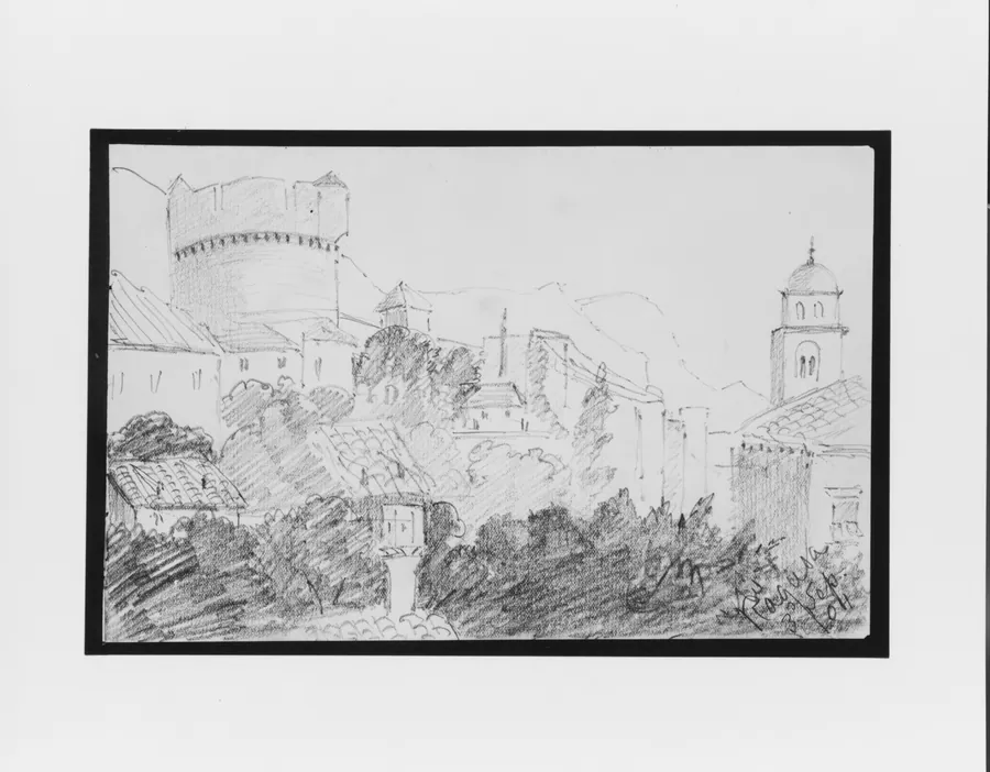 Ragusa (from Sketchbook) by Mary Newbold Sargent