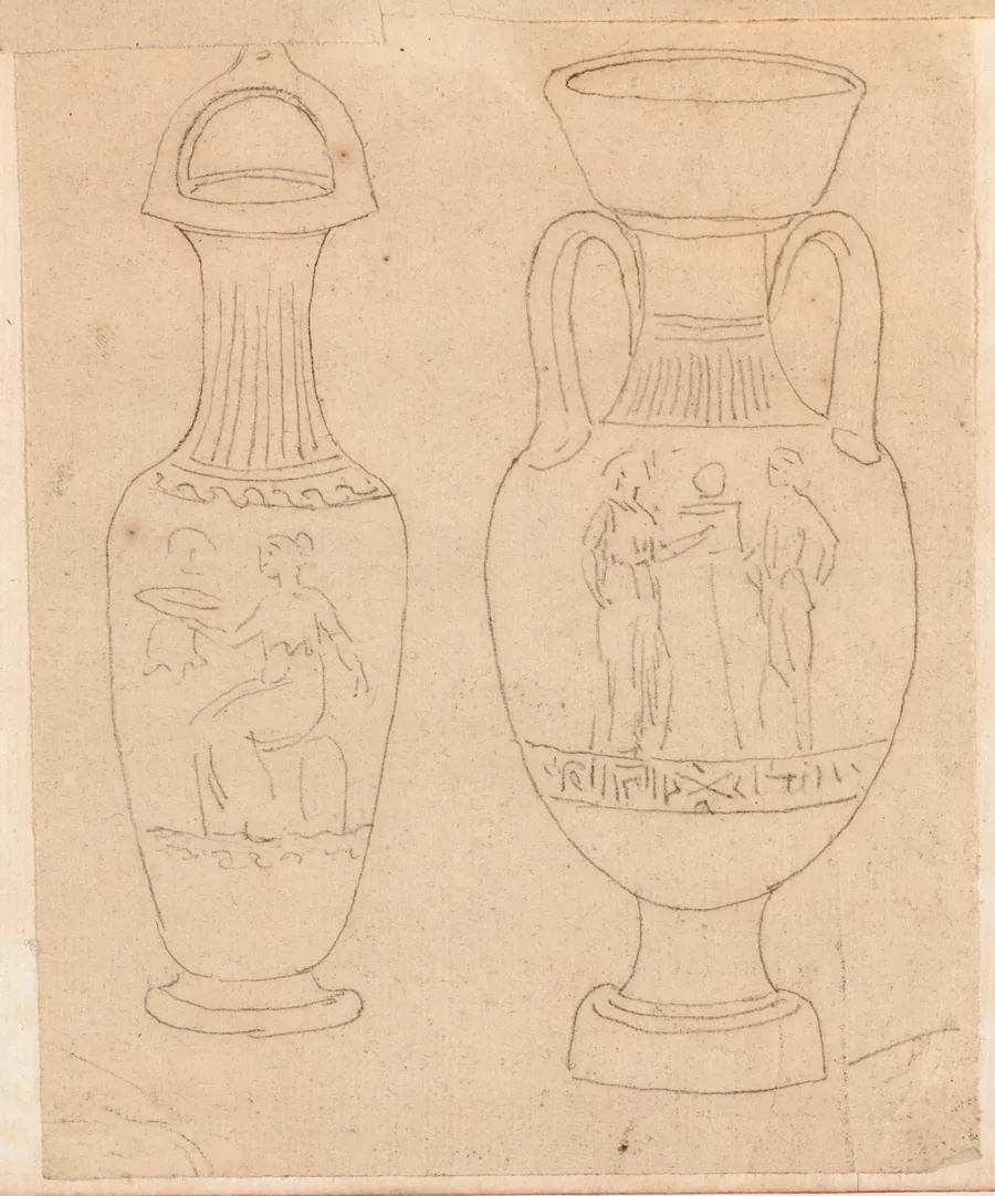 Two Greek Vases by Jacques-Louis David