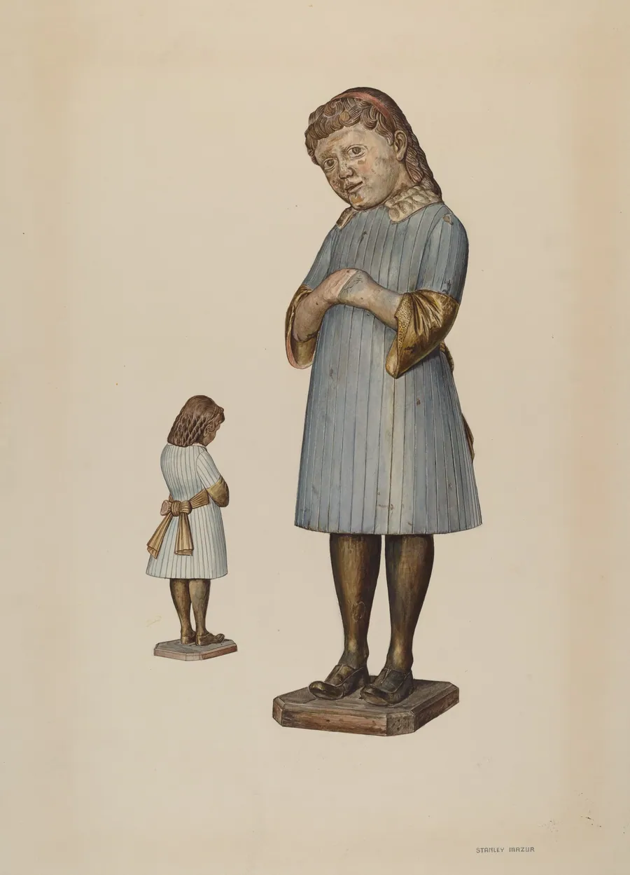 "Little Fanny" Carved Figure by Stanley Mazur