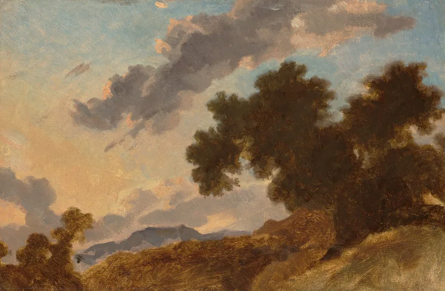 Mountain Landscape at Sunset by Jean Honoré Fragonard
