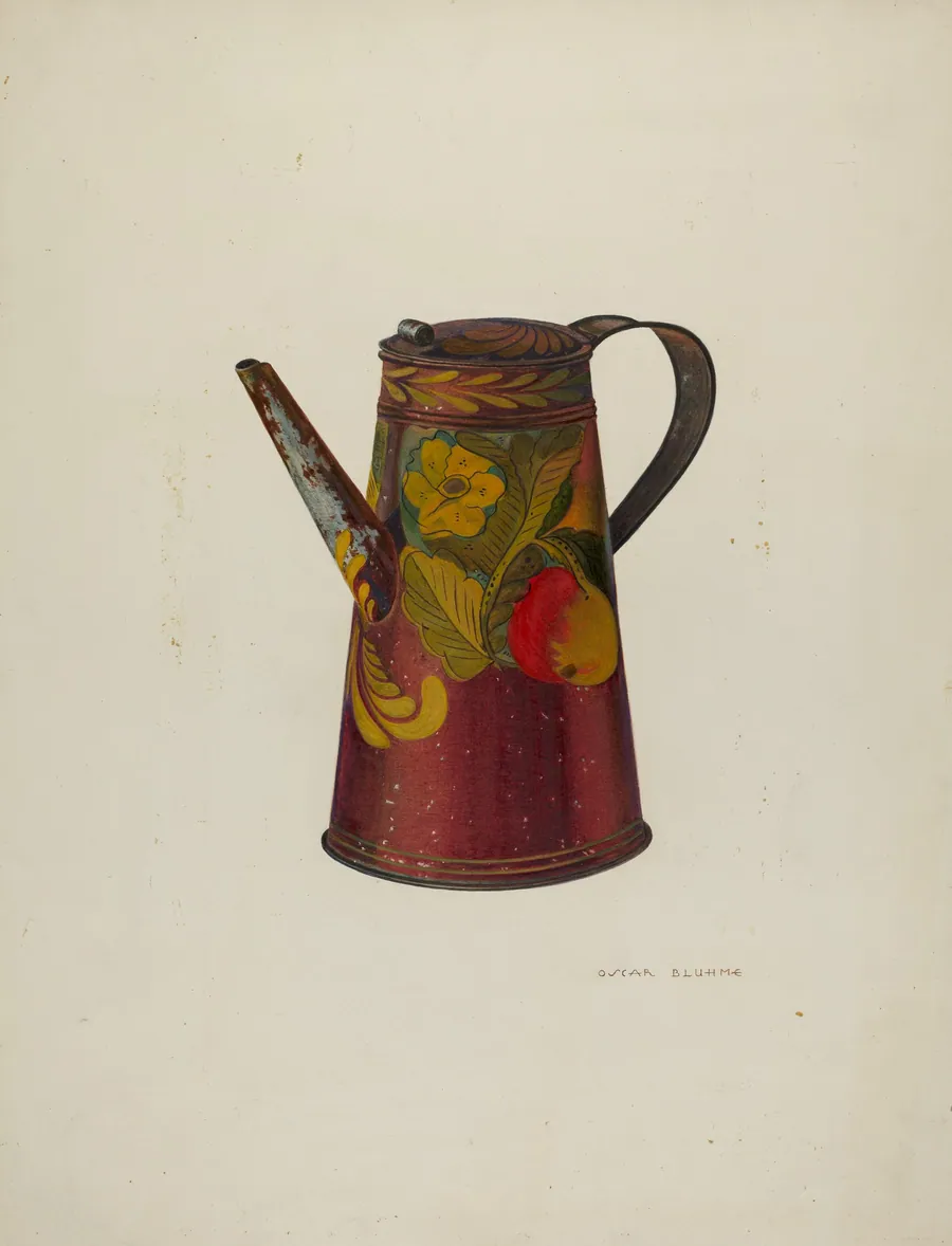 Toleware Teapot by Oscar Bluhme
