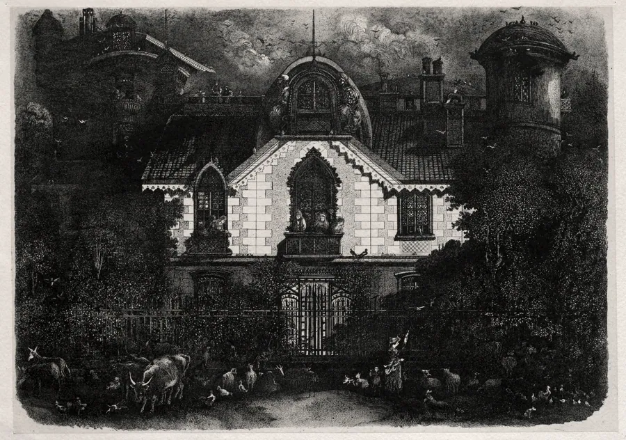 The Enchanted House by Rodolphe Bresdin