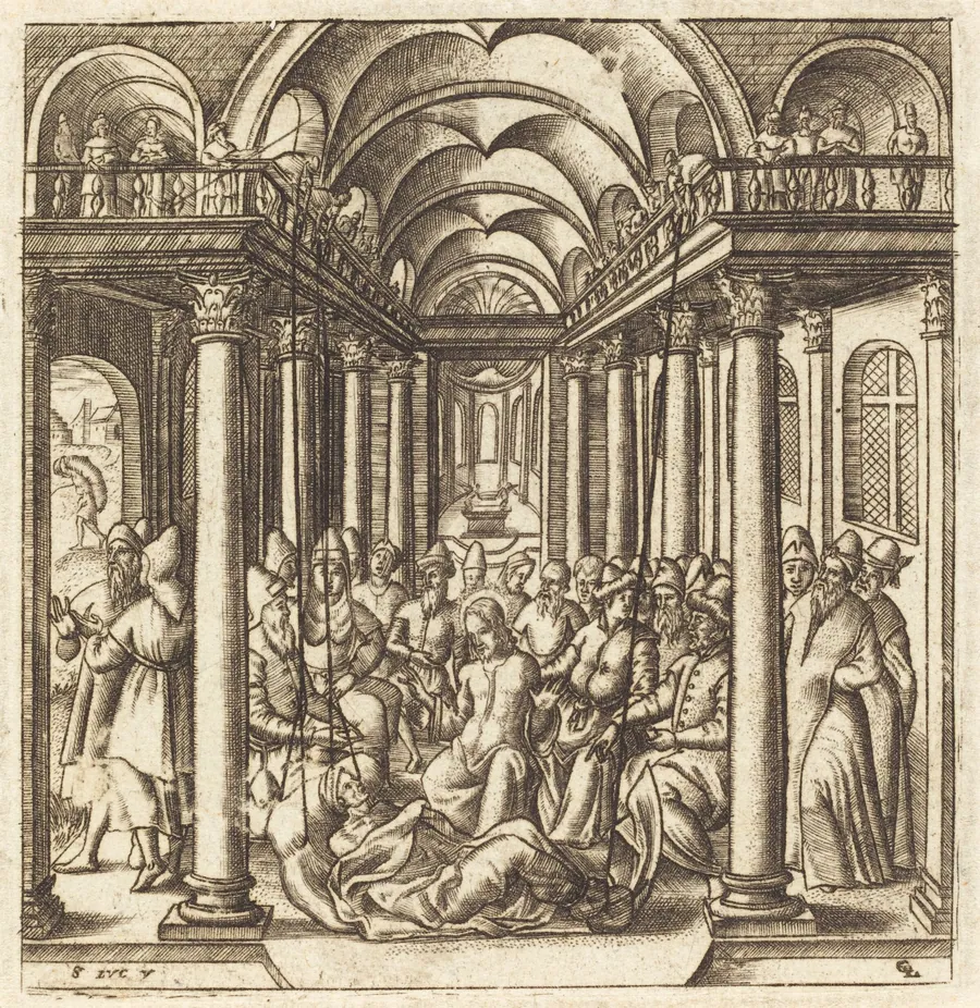 Christ Heals the Paralyzed Man by Léonard Gaultier