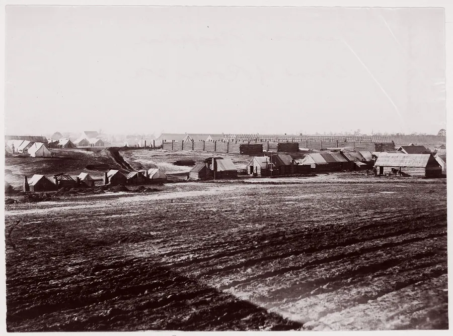 General Hospital, Point of Rocks, Appomattox River below Petersburg by Timothy H. O'Sullivan