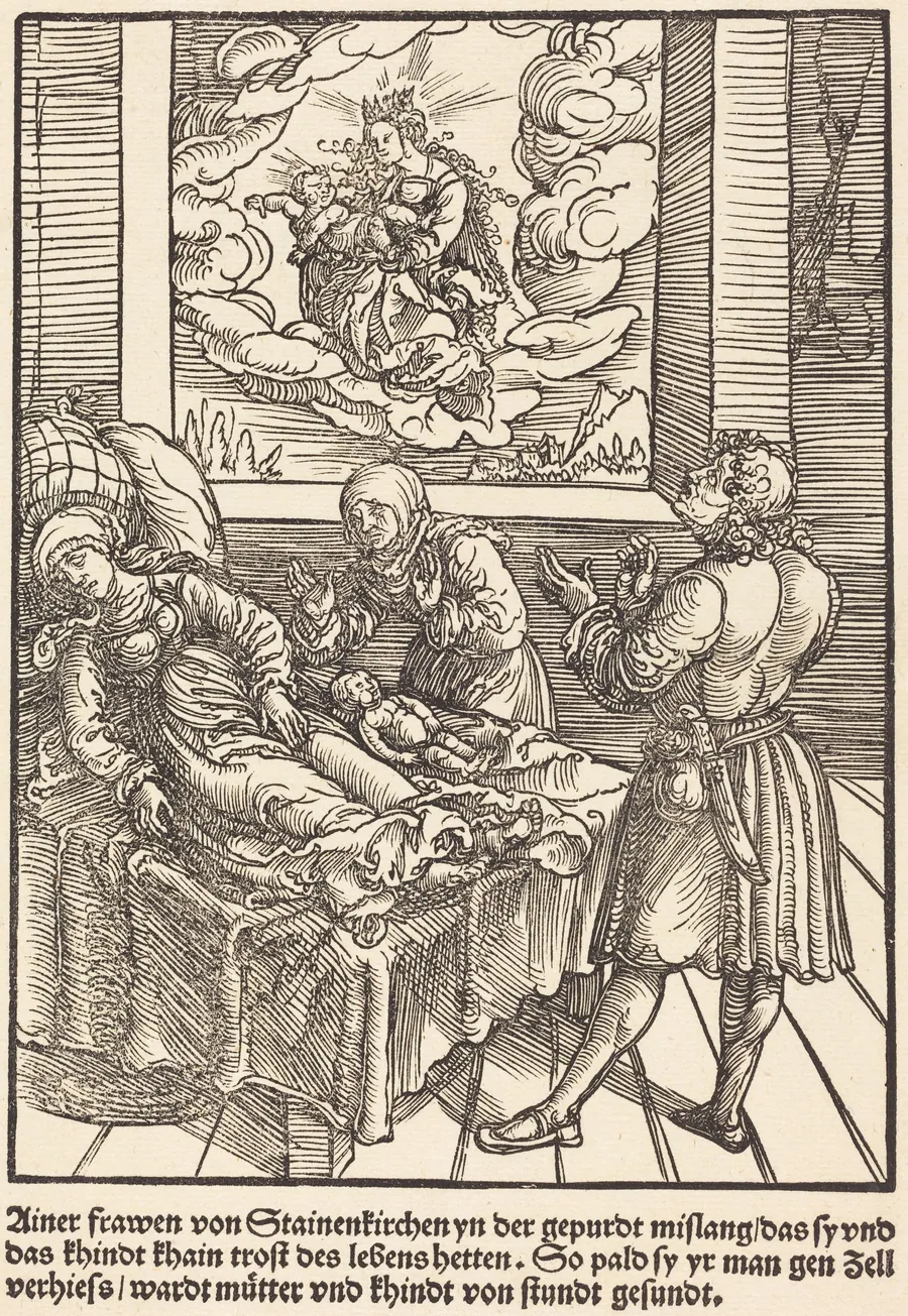 Ainer frawen von Stainerkirchen ... by Master of the Miracles of Mariazell