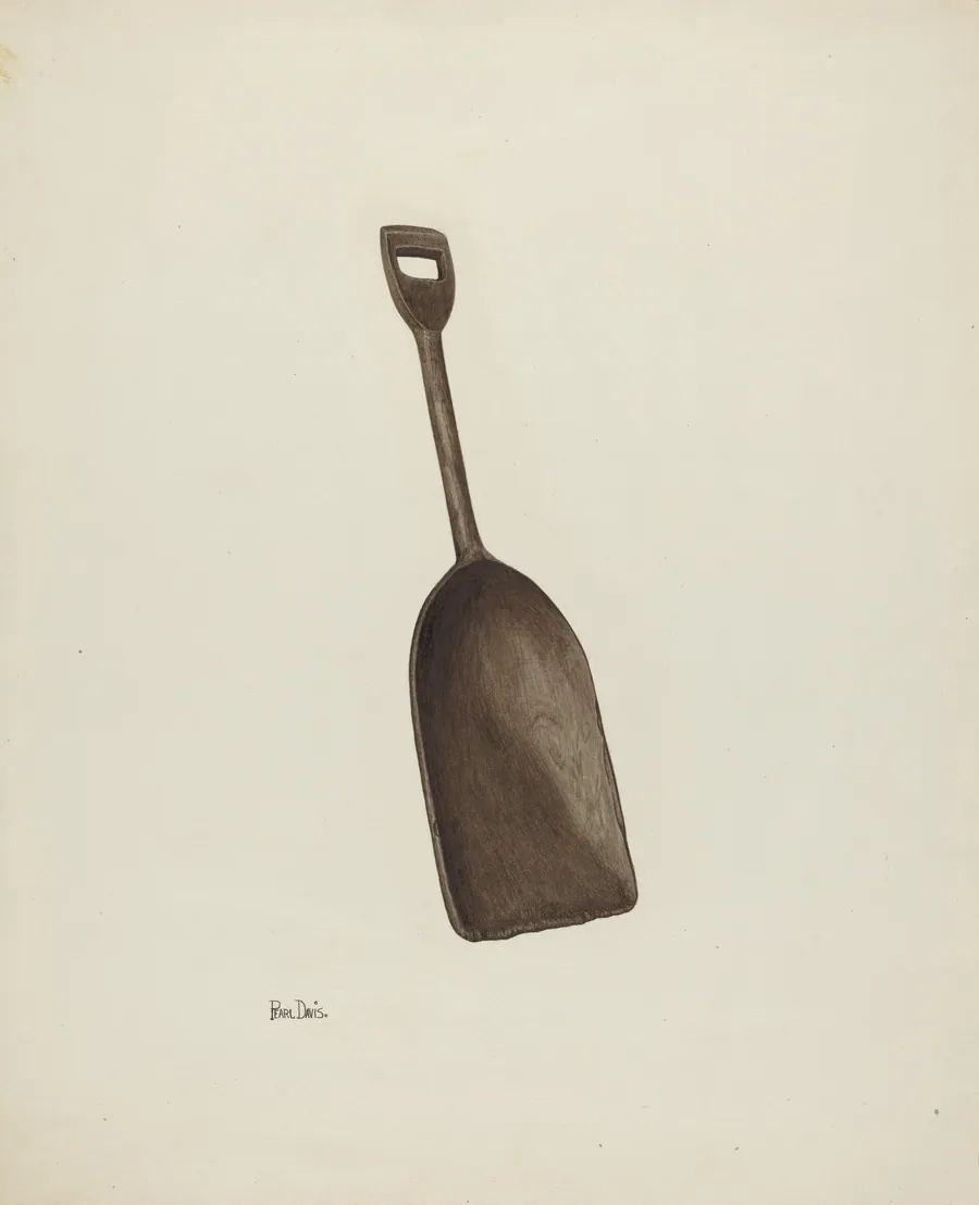 Wooden Grain Shovel by Pearl Davis