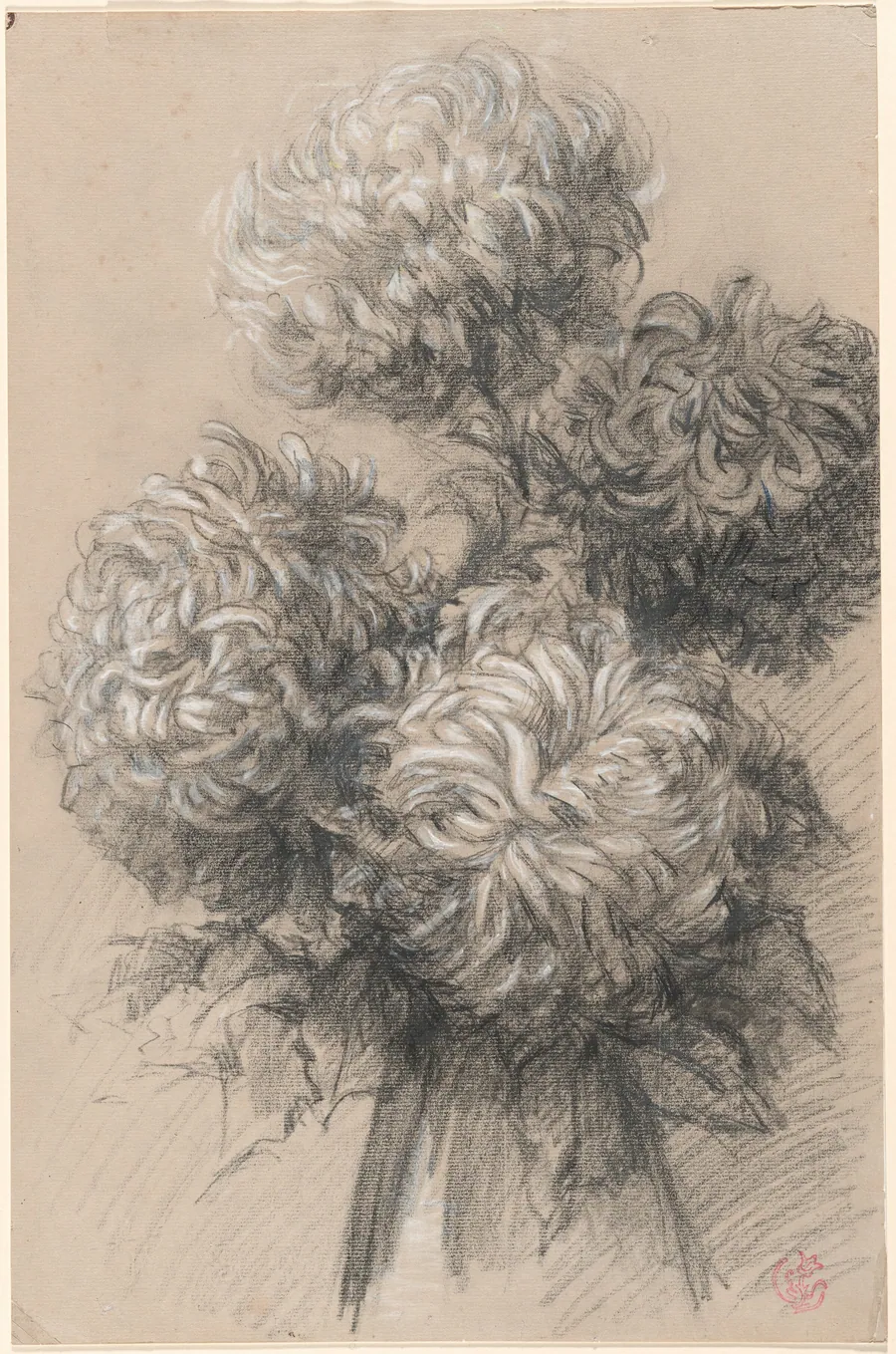 Chrysanthemums by Emile Schuffenecker