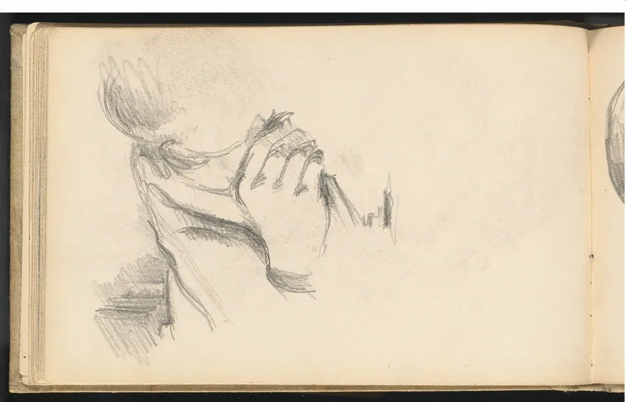 Hand and Shoulder of a Boy by Paul Cezanne