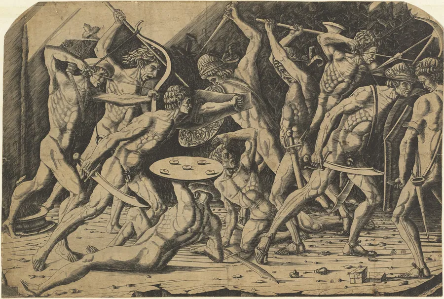 Battle of Naked Men by Mantegna School