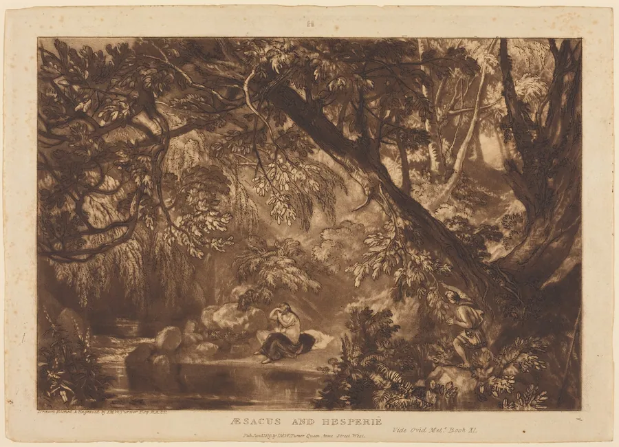 Aesacus and Hesperie by Joseph Mallord William Turner