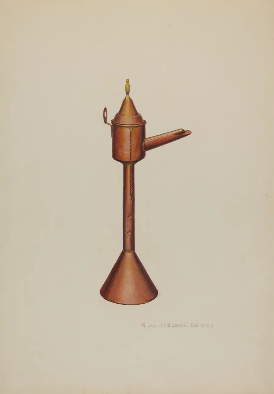 Whale Oil Lamp by William H. Edwards