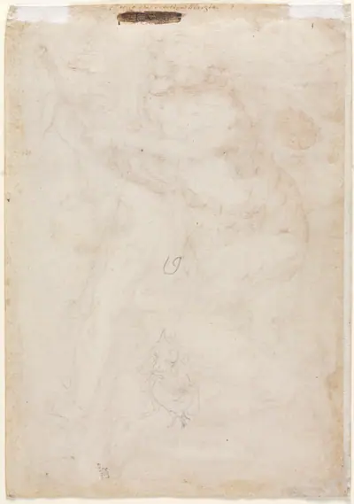 Two Sketches of a Mother and Child (verso)
